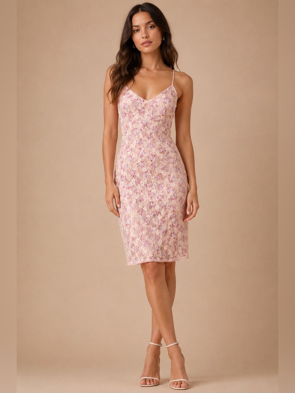 Elie Tahari Pink Floral Lace Slip Dress – NWT